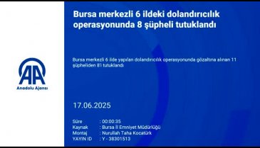 Bursa merkezli 6 ilde büyük operasyon! 8 tutuklama