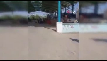 Pazarcının taş ve sopalarla darp edildiği anlar kamerada