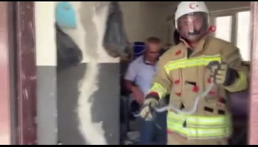 yılana verilen tepki gülümsetti