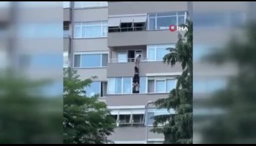 Komşuları hayatını kurtardı! O anlar kameraya yansıdı...