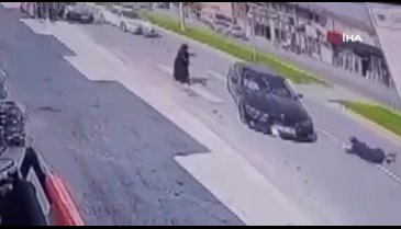 Yaya geçidinden geçerken canından oluyordu