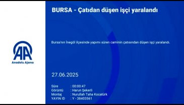Bursa'da çatıdan düşen işçi yaralandı!