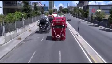 Böyle düğün konvoyu daha önce görmediniz!