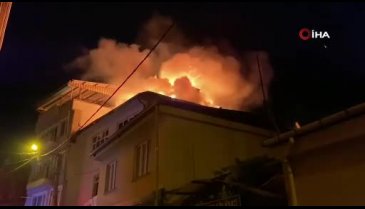 Bursa'da gece saatlerinde ortalık karıştı! Alev alev yandı