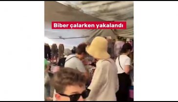 Pazarda büyük rezillik! Kimse görmüyor sandı ama...