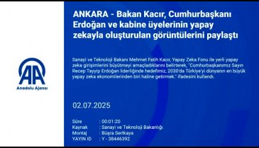 Bakan Kacır, Cumhurbaşkanı Erdoğan ve kabine üyelerinin yapay zekayla oluşturulan görüntülerini paylaştı