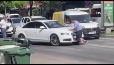 Bursa'da trafik terörü! Anbean kamerada...