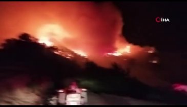 Bir yangın da Ödemiş'te: 3 mahalle tahliye edildi