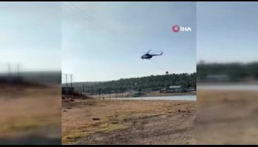 Bursa'da yangına müdahale eden jandarma pilotundan büyük ustalık