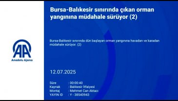 Bursa - Balıkesir sınırında yangın devam ediyor!