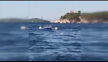 Heybeliada açıklarında motoryatın çarptığı tekne battı!