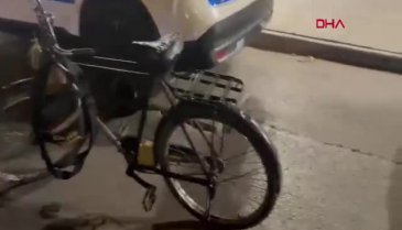 Bursa'da 2.50 promil alkollü çıkan bisikletliye ceza!