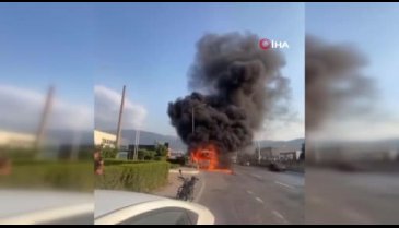 Bursa'da korkutan dakikalar! Birden parladı...