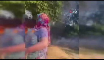 Bursa'da bahçede bir anda alev topuna döndü!