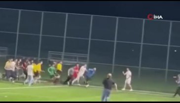 Futbol maçlarında ortalık karıştı: Yeşil saha savaş alanına döndü