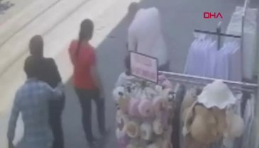 Bursa'nın en işlek caddesinde korku dolu anlar!