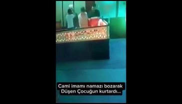 Herkes imamın bu refleksini konuşuyor!