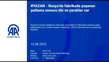 Rusya'da fabrikada patlama! Hayatını kaybedenler var...