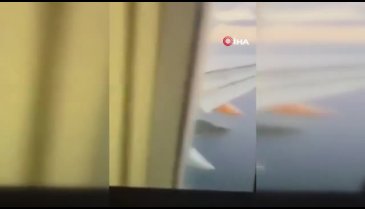 Yolcu uçağında korkunç dakikalar! Motor alev aldı...