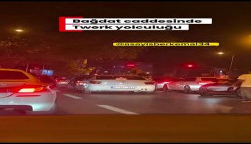 Trafikte şaşkınlık yaratan anlar! Sürücülere twerk yaptı