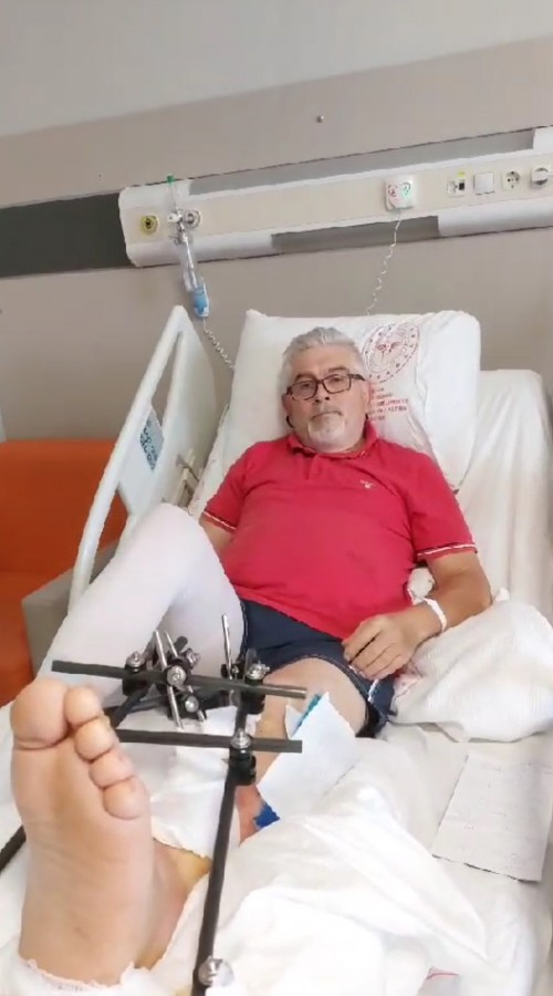 Bursa eski İl Sağlık Müdürü Dr. Serdar tarihi kalenin dehlizine düştü!