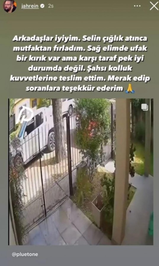 Jahrein hırsızı yakalayıp dövdü!