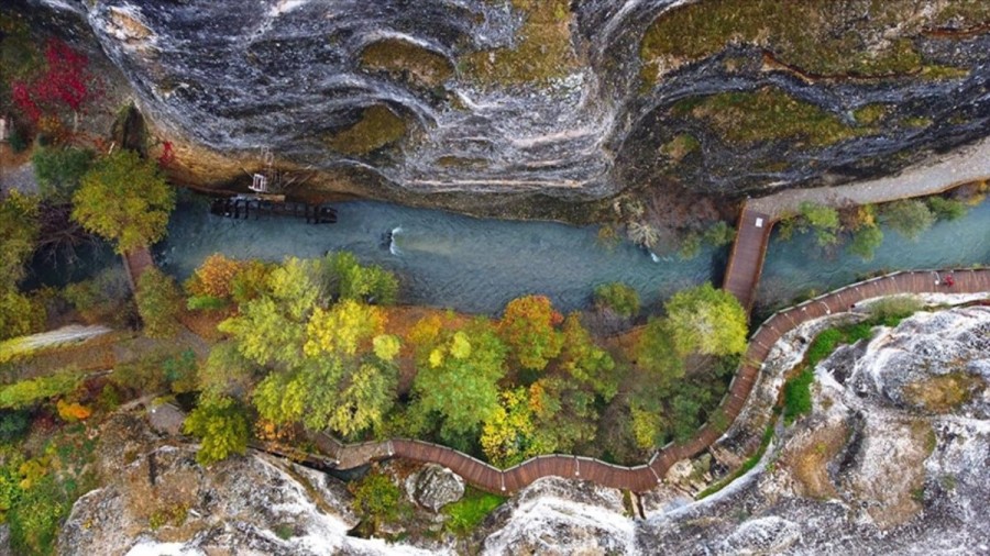 Malatya'da Tohma Kanyonu her mevsim ayrı güzel