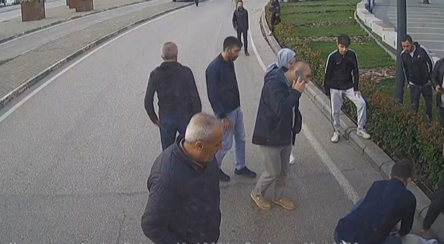 Ölümüne kaçış kamerada...Az kalsın canından oluyordu