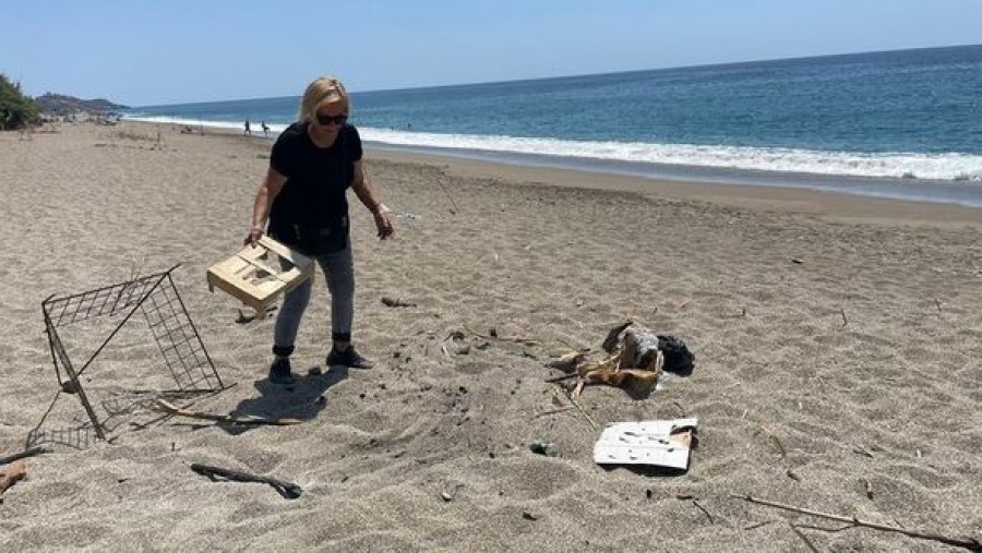 Antalya'da caretta caretta yuvası üstünde yakılan mangal çevrecileri ayaklandırdı