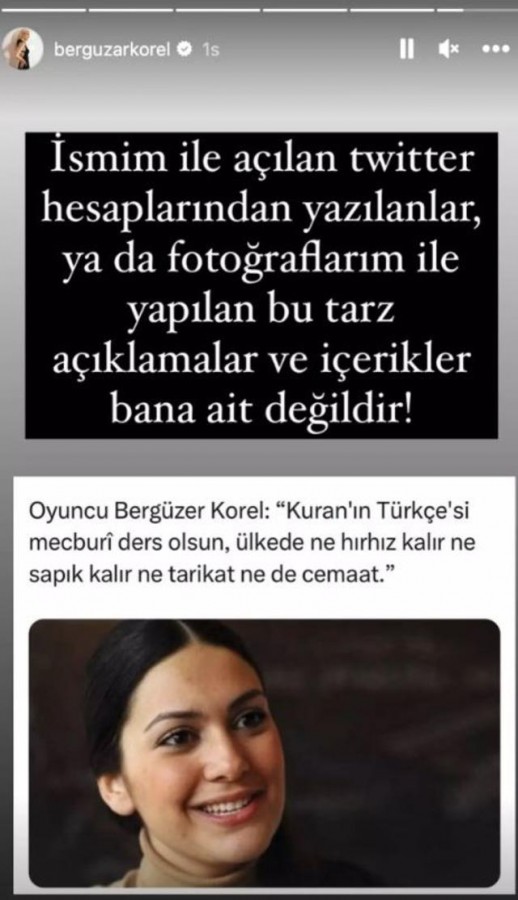 Bergüzar Korel sosyal medyada gündem!
