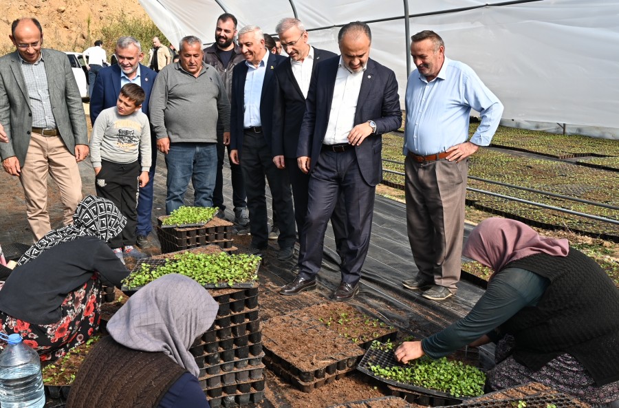 Çiftçi üretiyor, Bursa çiçek açıyor