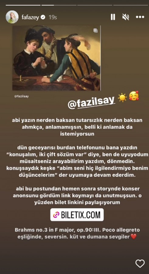 Fazıl Say'dan Farah Zeynep Abdullah'a sert eleştiri