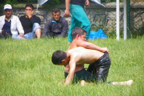 Pehlivanlar Çalı'da çıktı meydane