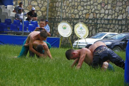 Pehlivanlar Çalı'da çıktı meydane