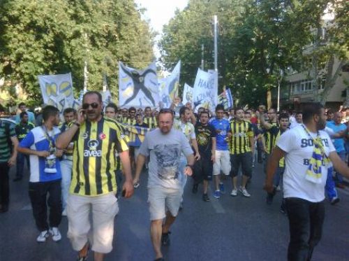 Destek yürüyüşünden kareler