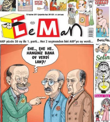 2011'e damga vuran karikatürler