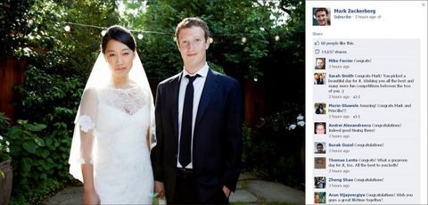 Mark Zuckerberg evlendi!