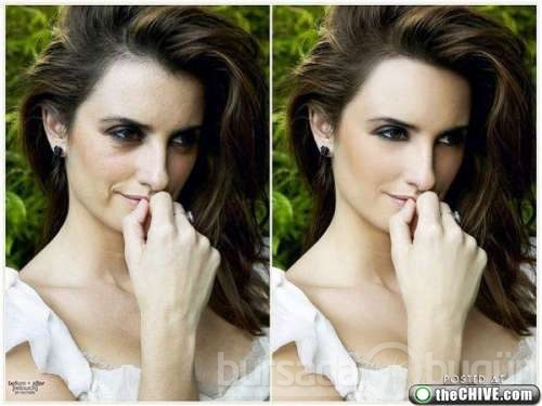 Ünlülerin Photoshop'suz halleri