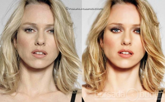 Ünlülerin Photoshop'suz halleri