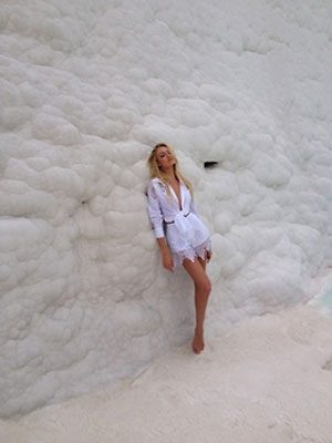 Pamukkale pozu
