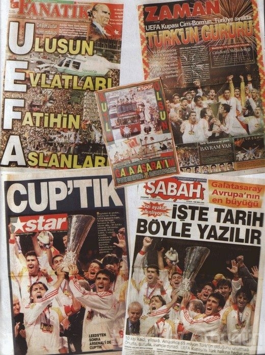 Unutulmayan spor manşetleri