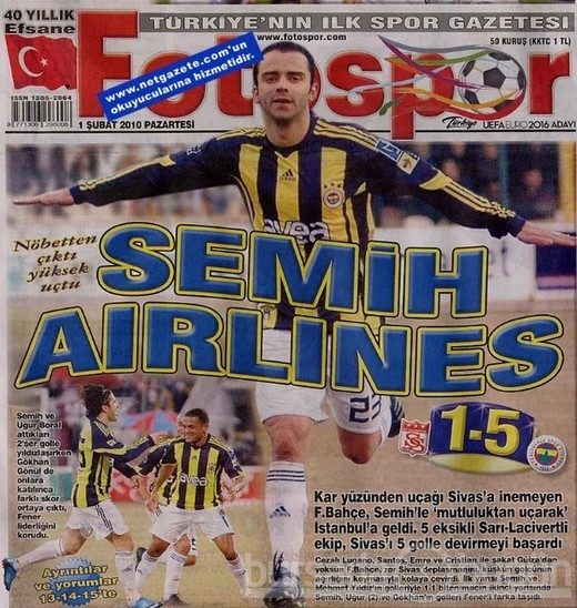 Unutulmayan spor manşetleri