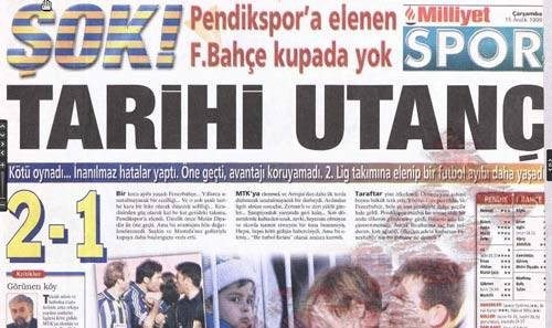 Unutulmayan spor manşetleri