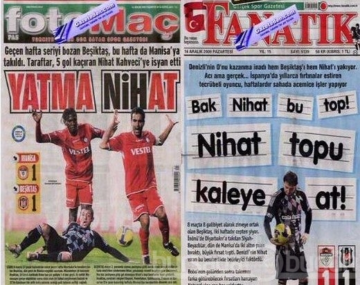 Unutulmayan spor manşetleri