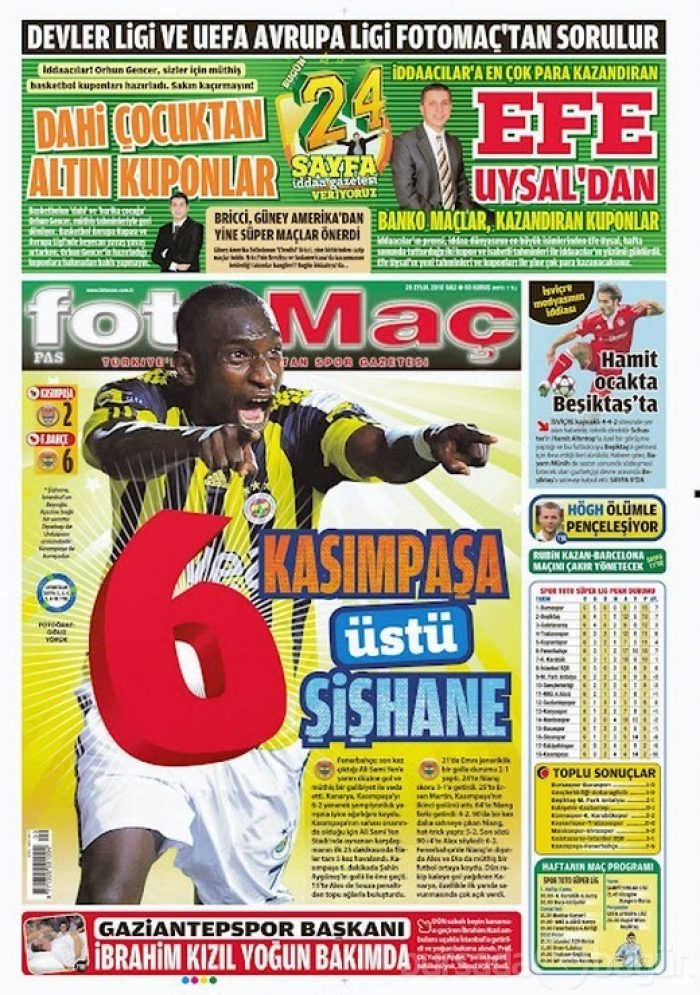 Unutulmayan spor manşetleri