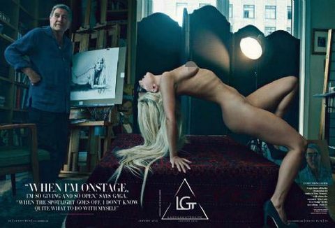Lady Gaga'dan  18'lik pozlar!