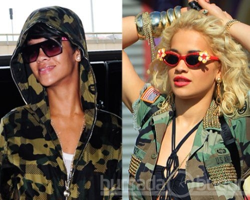 Rihanna'yı taklit ediyor