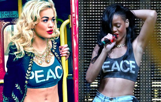 Rihanna'yı taklit ediyor