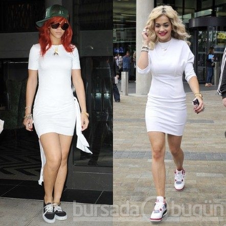 Rihanna'yı taklit ediyor