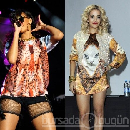 Rihanna'yı taklit ediyor